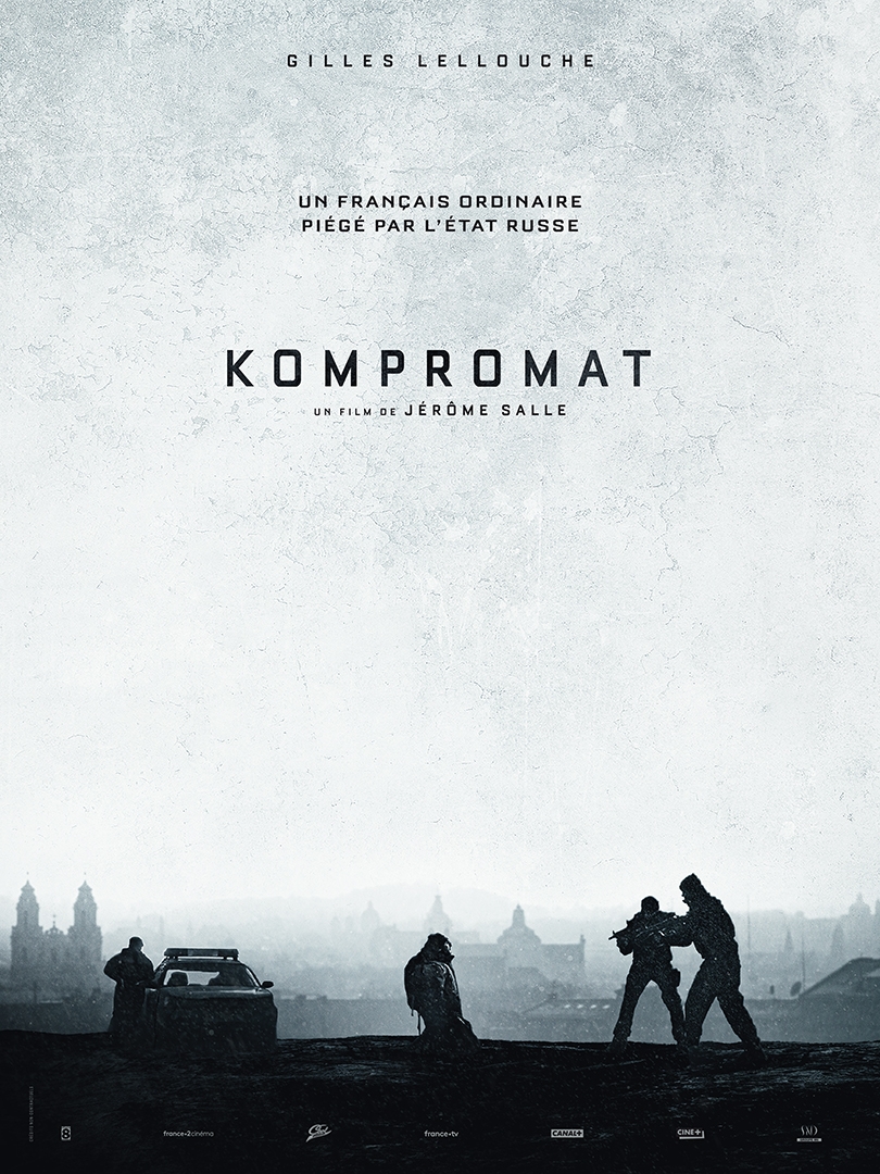 Affiche teaser pour la sortie du film "Kompromat" en septembre 2022 - distribution SND Films - création agence Les Aliens - affiche 120x160
