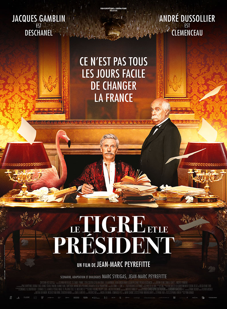 Affiche cinéma du film Le Tigre et le Président - distribution Tandem Films - création affiche Agence Les Aliens - Affiche 120x160