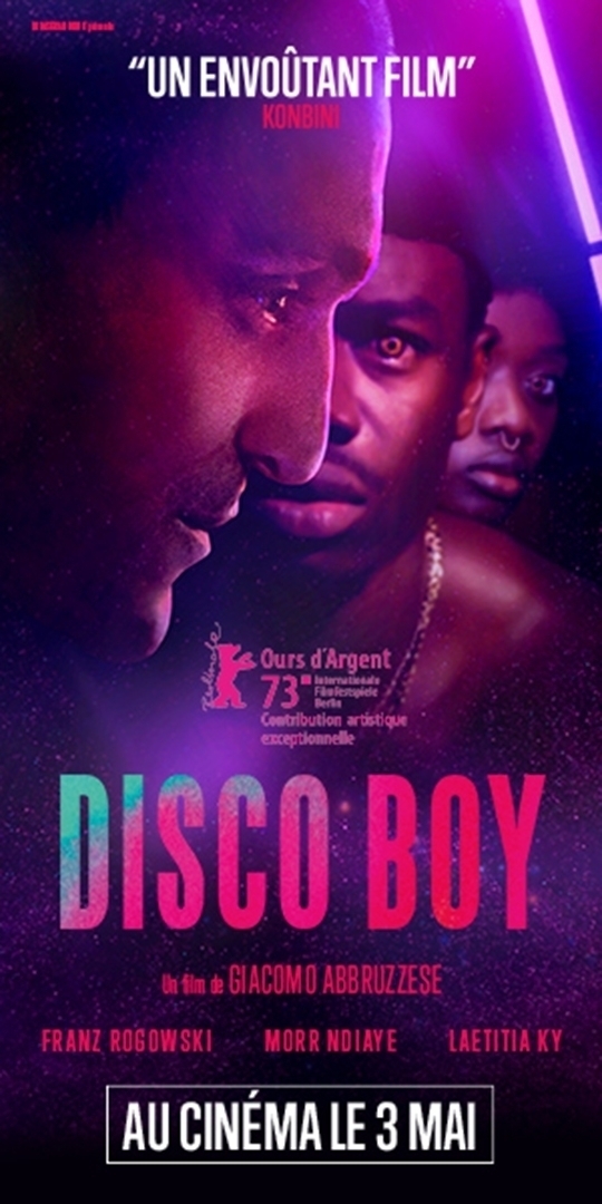 Affiche cinéma Disco Boy - distribution KMBO - Création agence Les Aliens - Visuel web 300X600 px