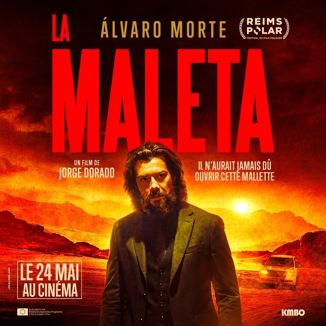 La Maleta, affiche cinéma, film distribué par KMBO - Création agence Les Aliens, déclinaison 1000x1000