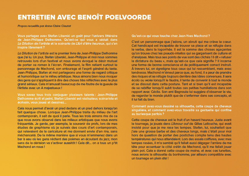 Dossier de presse pour la sortie du film "L