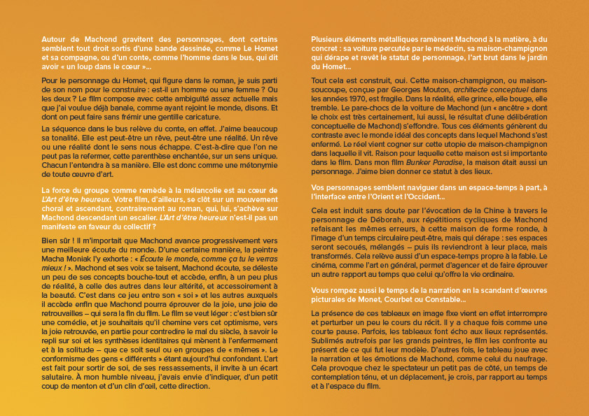 Dossier de presse pour la sortie du film "L