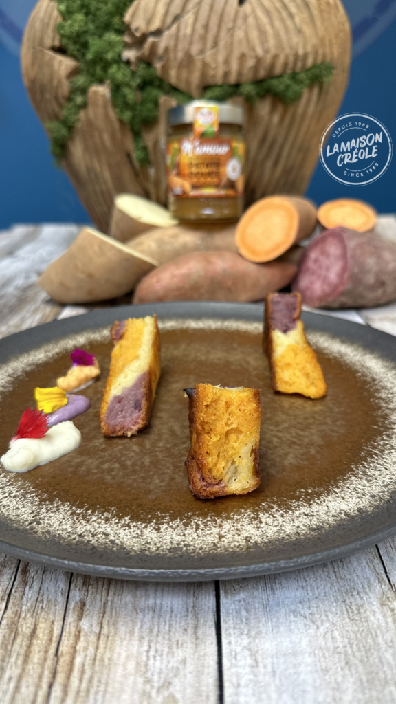 recette de cake à la patate douce et à la confiture Mamour par le chef leriche