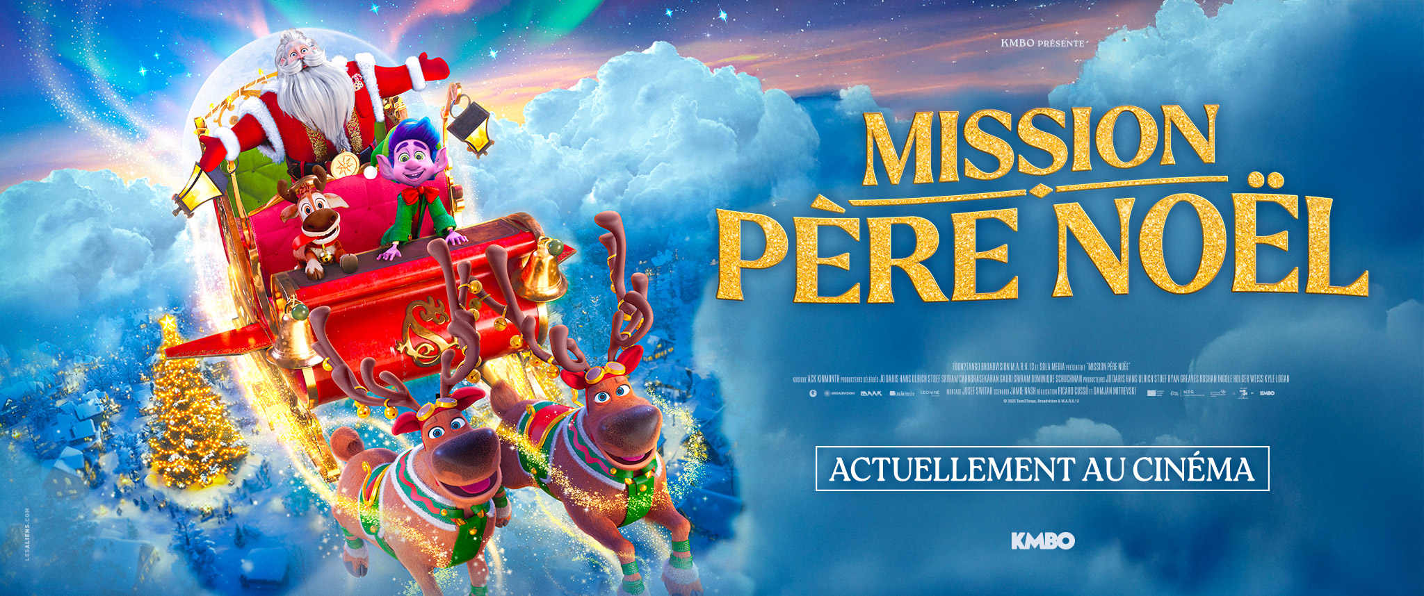 Film d'animation "Mission Père Noël" : déclinaison web - format carton scope 2048x858.