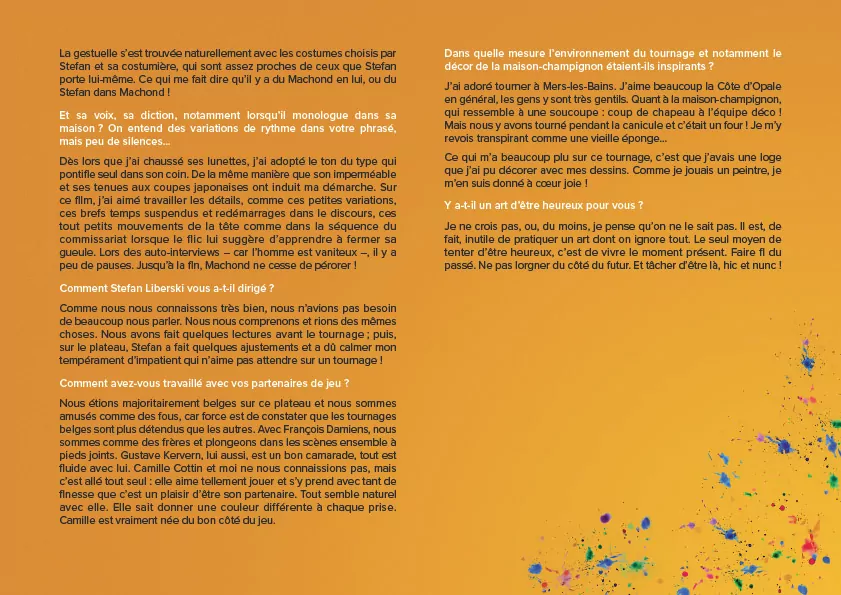 Dossier de presse pour la sortie du film "L