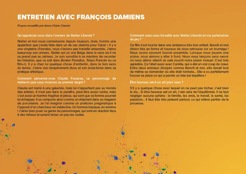 Dossier de presse pour la sortie du film "L