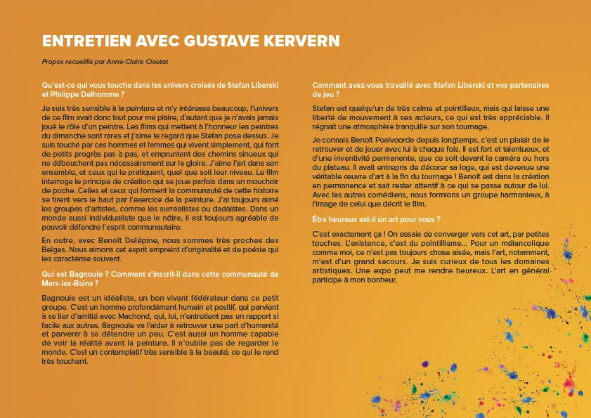 Dossier de presse pour la sortie du film "L