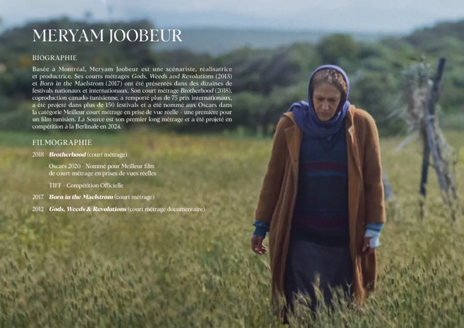 Dossier de presse pour la présentation du film LA SOURCE : page 10. L