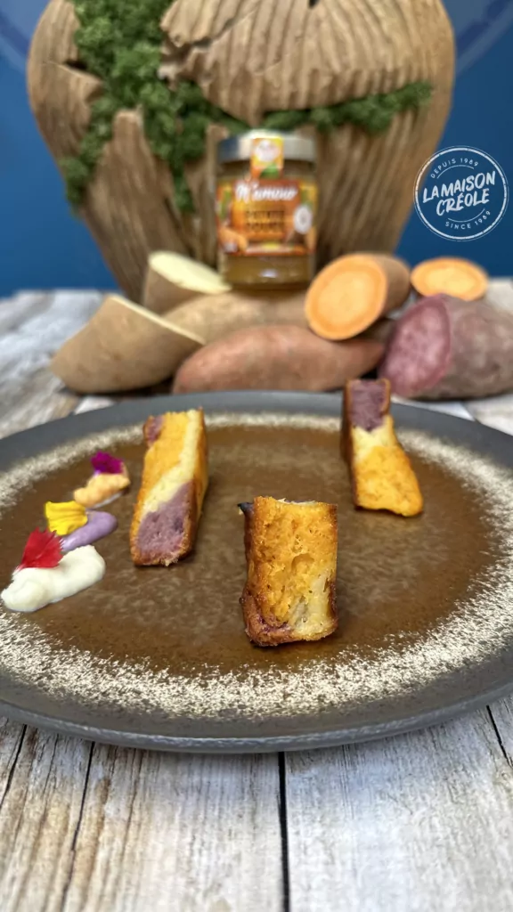 recette de cake à la patate douce et à la confiture Mamour par le chef leriche