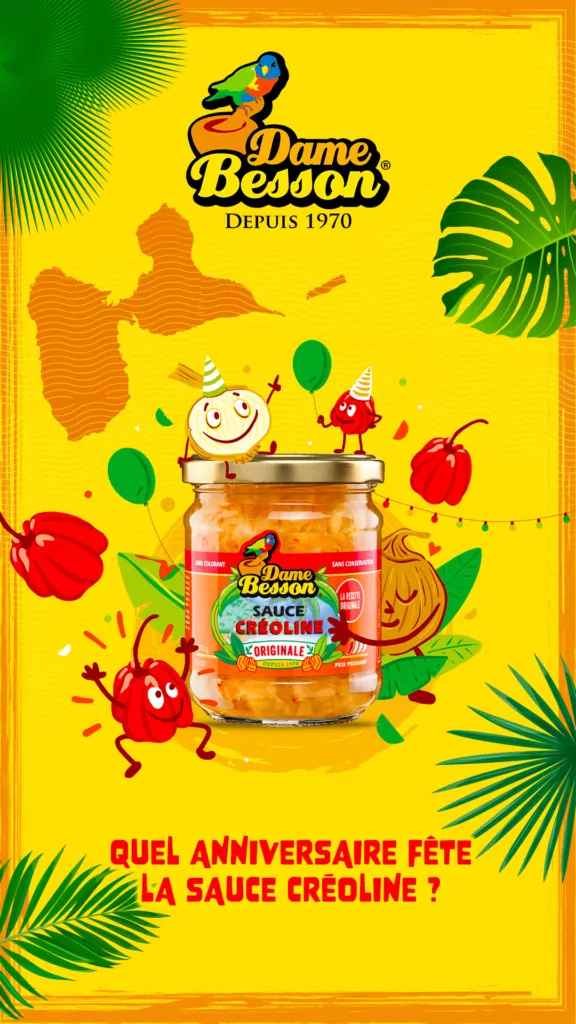 anniversaire 35 ans sauce créoline Dame besson