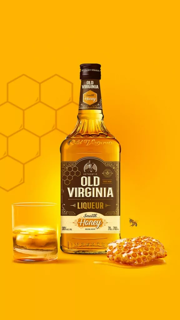 Old virginia, Whisky du Kentucky aux Etats-Unis. Pour le lancement de la référence "honey" l