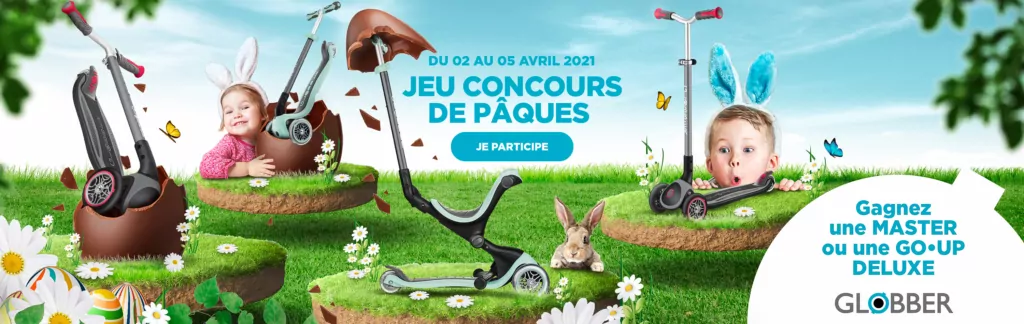 jeu concours de paques trottinettes Globber