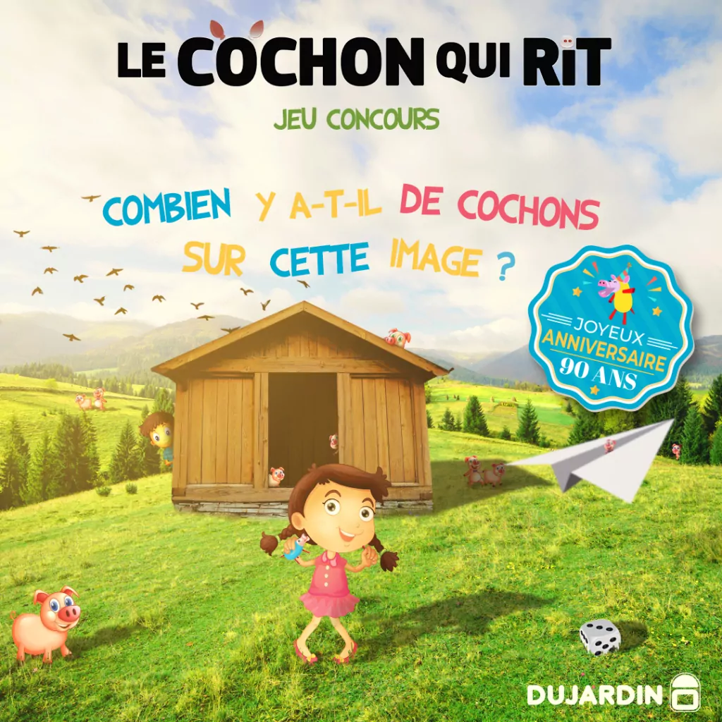 QUIZ PAQUES COCHON QUI RIT JEUX DUJARDIN