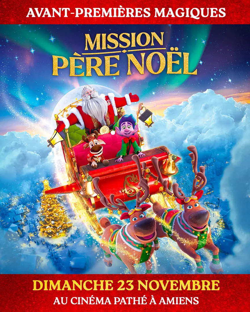 Film d'animation "Mission Père Noël" : déclinaison web - annonce avant première, format Instagram.