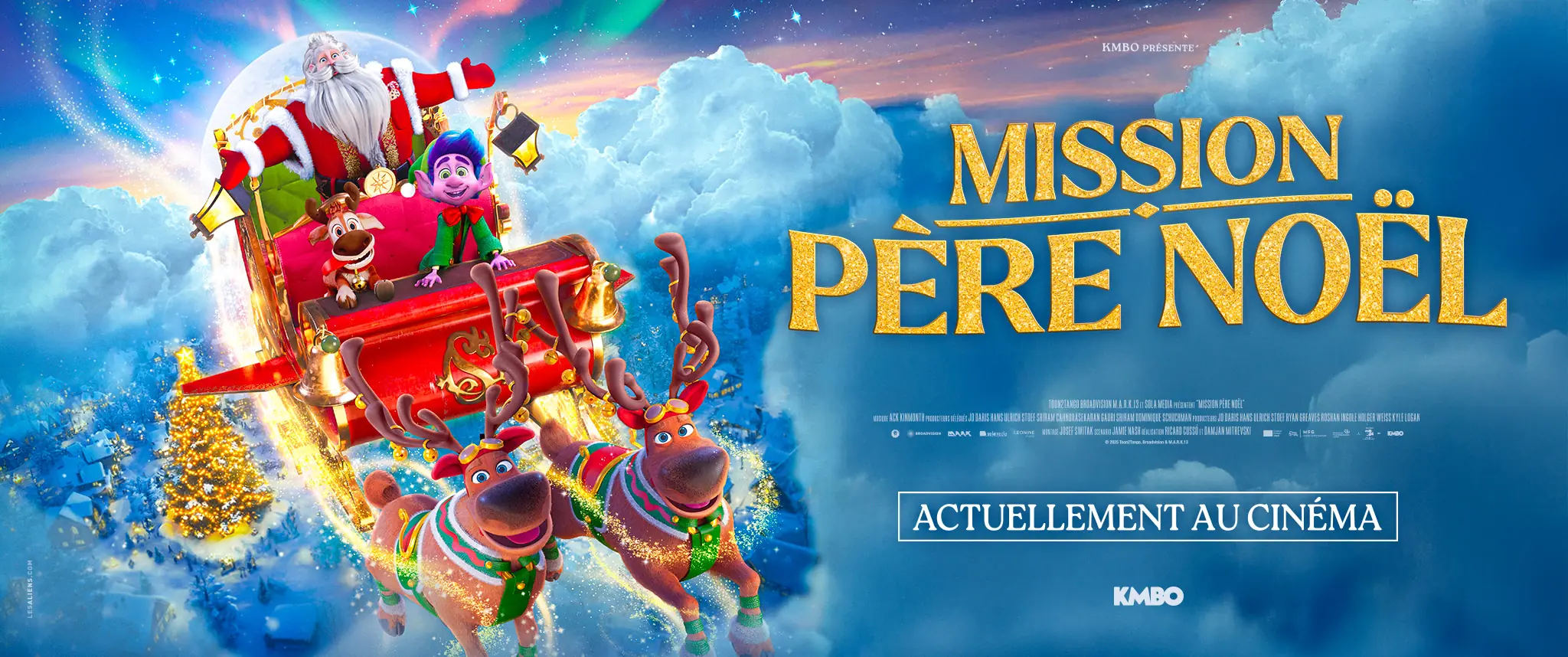 Film d'animation "Mission Père Noël" : déclinaison web - format carton scope 2048x858.