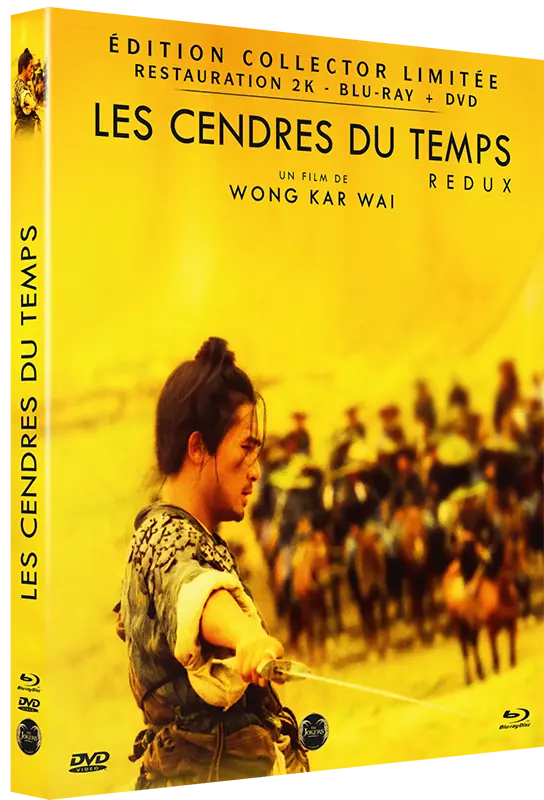 Pack édition vidéo du film Les Cendres du Temps du réalisateur Wong Kar Wai. Une création Agence LES ALIENS à partir du key visuel créé pour l'affiche cinéma. Distributeur : The jOKERS films. Simulation 3D du pack.