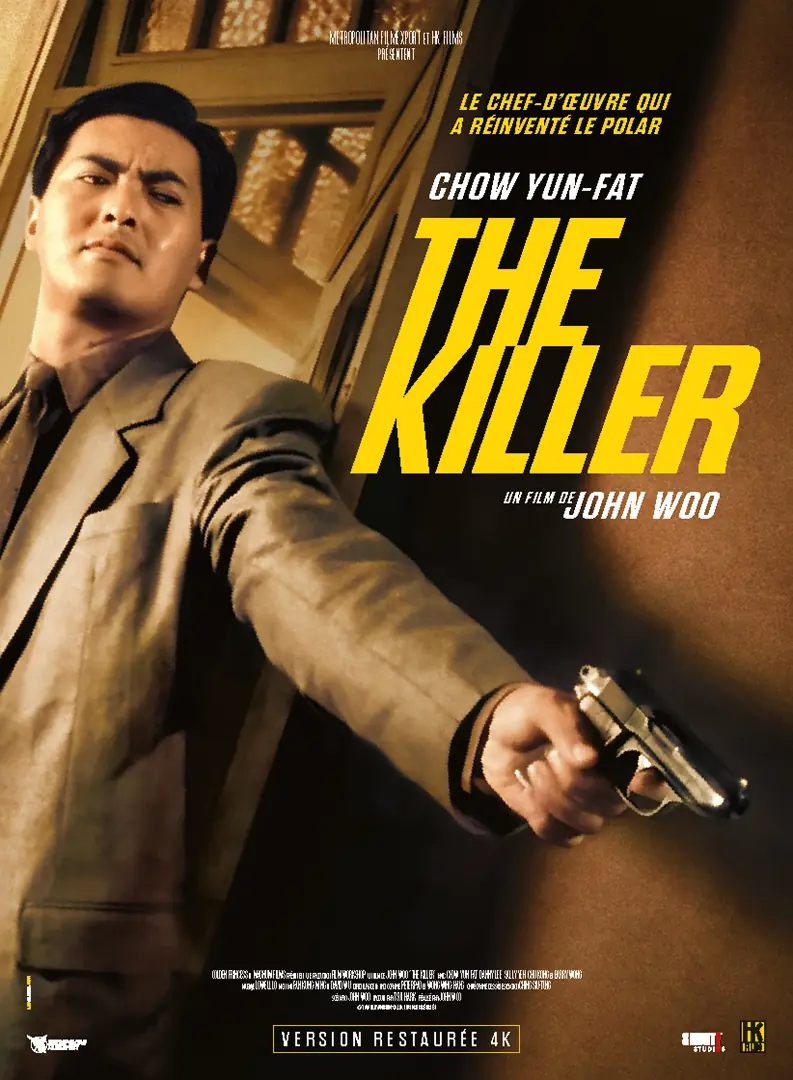 The Killer : affiche française officielle pour la ressortie du film de John Woo créé par l'agence LES ALIENS. Un film emblématique du cinéma d'action hong-kongais. Avec : Chow Yun-Fat, Danny Lee, Sally Yeh. Titre original : Dip huet seung hung. Distributeur : Metropolitan Filmexport en novembre 2025. Format : 120x160.